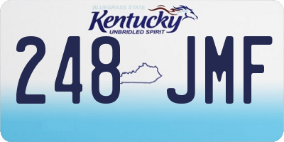KY license plate 248JMF
