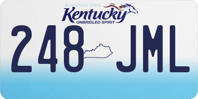 KY license plate 248JML