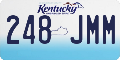 KY license plate 248JMM