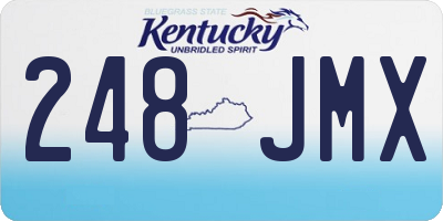 KY license plate 248JMX