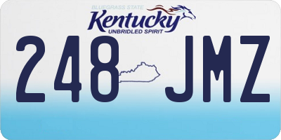 KY license plate 248JMZ