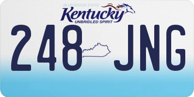 KY license plate 248JNG