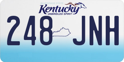 KY license plate 248JNH