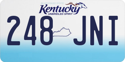 KY license plate 248JNI
