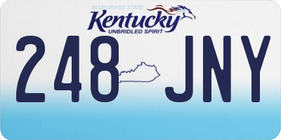 KY license plate 248JNY