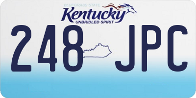 KY license plate 248JPC