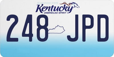 KY license plate 248JPD