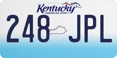 KY license plate 248JPL