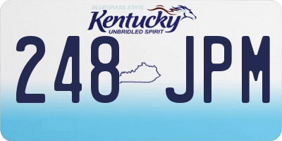 KY license plate 248JPM
