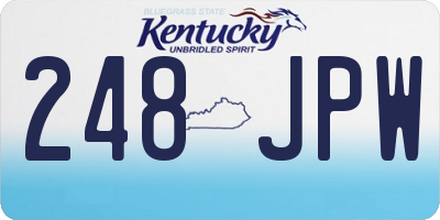 KY license plate 248JPW