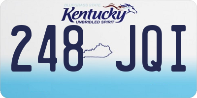 KY license plate 248JQI