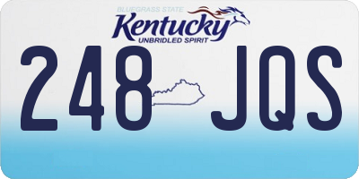 KY license plate 248JQS