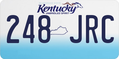 KY license plate 248JRC
