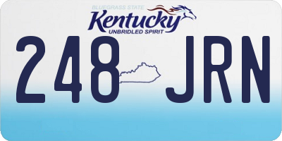 KY license plate 248JRN