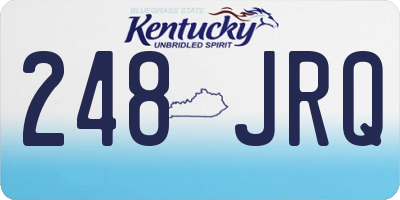 KY license plate 248JRQ