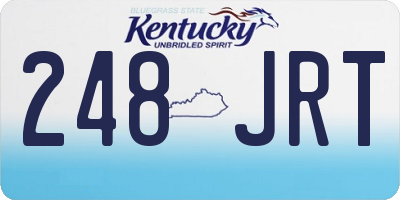 KY license plate 248JRT