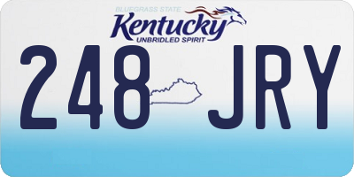 KY license plate 248JRY