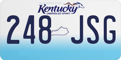 KY license plate 248JSG
