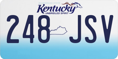 KY license plate 248JSV