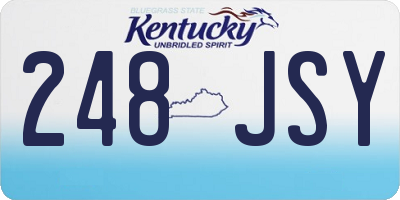 KY license plate 248JSY