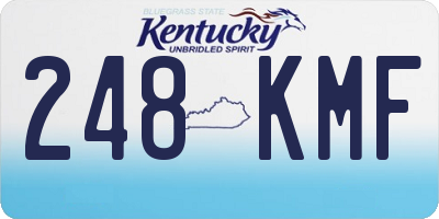 KY license plate 248KMF