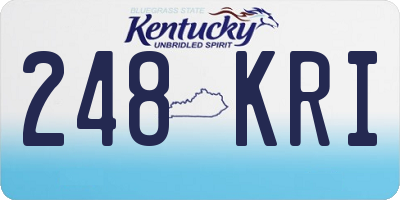 KY license plate 248KRI