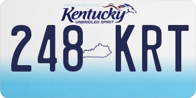 KY license plate 248KRT