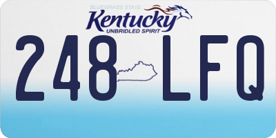 KY license plate 248LFQ