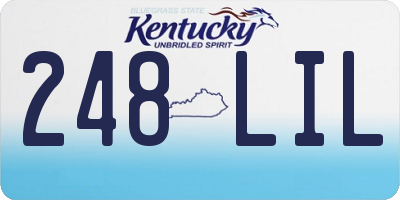 KY license plate 248LIL