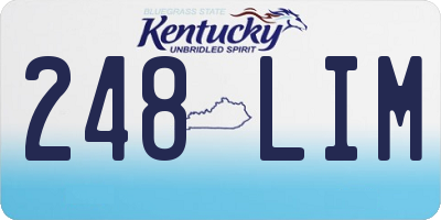 KY license plate 248LIM