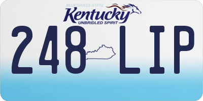 KY license plate 248LIP