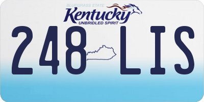 KY license plate 248LIS