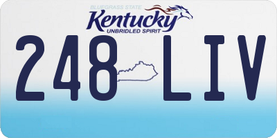 KY license plate 248LIV