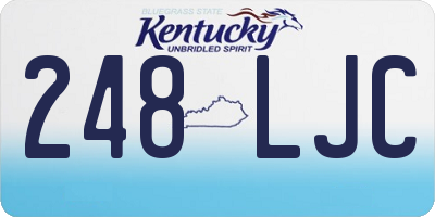 KY license plate 248LJC