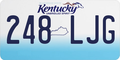KY license plate 248LJG