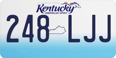 KY license plate 248LJJ