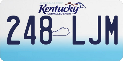 KY license plate 248LJM