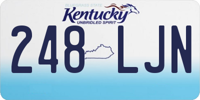 KY license plate 248LJN