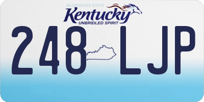 KY license plate 248LJP
