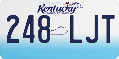 KY license plate 248LJT