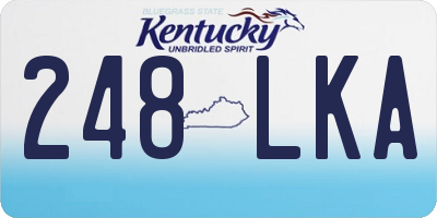 KY license plate 248LKA