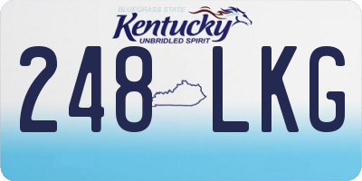 KY license plate 248LKG