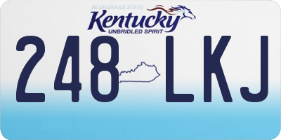 KY license plate 248LKJ