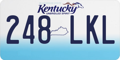KY license plate 248LKL