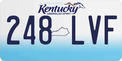 KY license plate 248LVF
