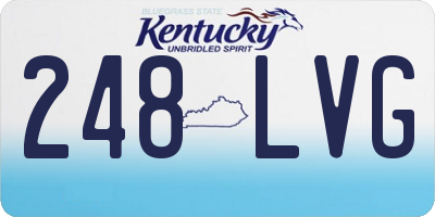 KY license plate 248LVG