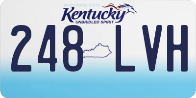 KY license plate 248LVH