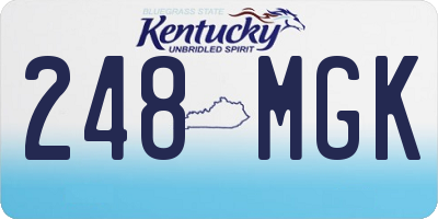 KY license plate 248MGK