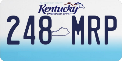 KY license plate 248MRP