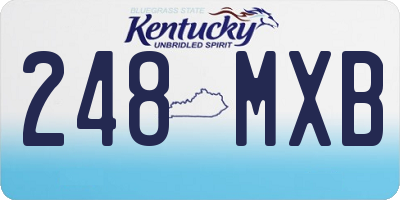KY license plate 248MXB